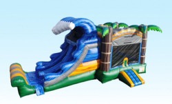 2720Tropical20Paradise20Combo 1640715330 big 1740011725 Tropical Palm Tree Bounce House W/Slide Combo