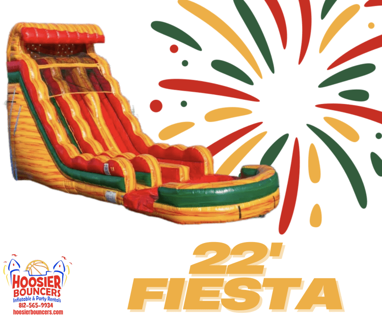 22' Fiesta Dual Lane Water Slide