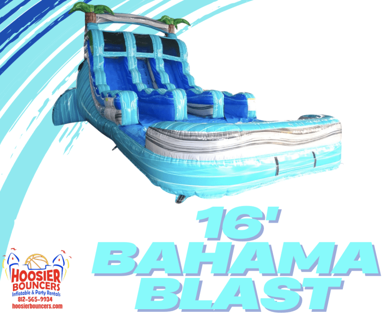 16' Bahama Blast Dual Lane Water Slide- NEW